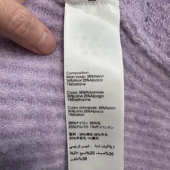 3.1 Phillip Lim Lofty Lilac Sweater size S Oversized Embroidery detail - Picture 8 of 12